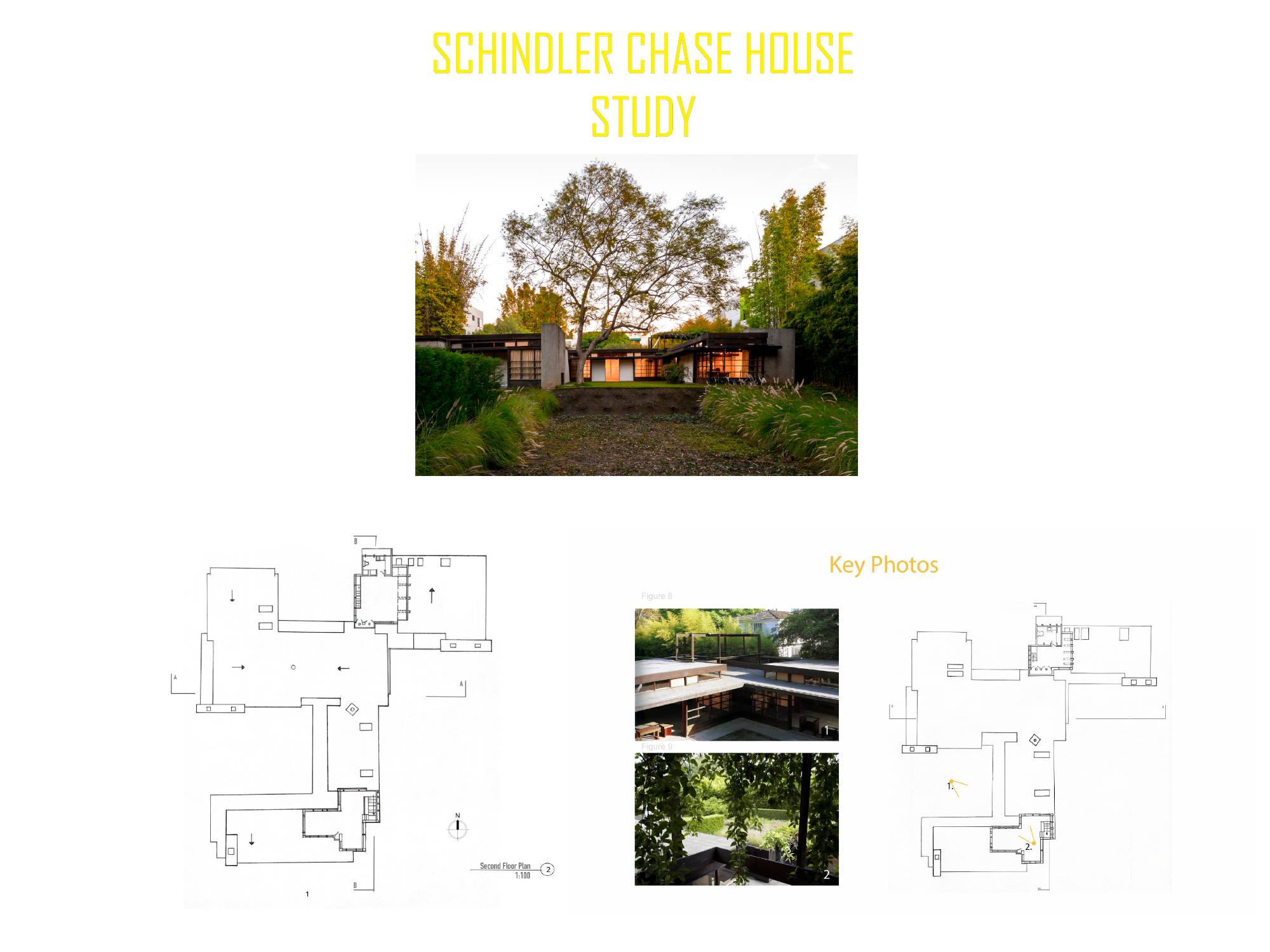 Title sheet of the Schindler Chace House analytical design study